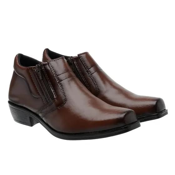 Bota Masculino Com Ziper Lateral Cano Curto Leve Country Promoçao Imperdivel