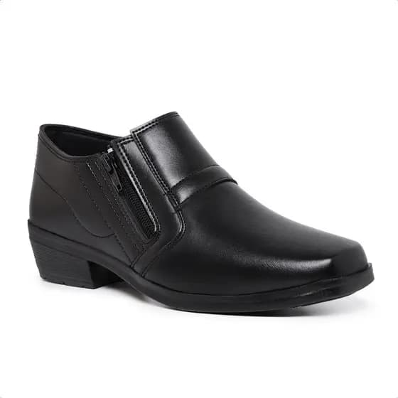 Bota Botinha Social Masculina Com Zíper Elegante