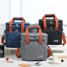 Bolsa térmica para lanches de grande capacidade, ideal para viagens e piqueniques