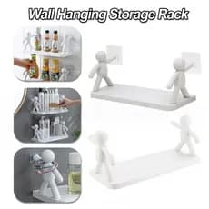Organizador multifuncional adesivo  Organizador para cozinha e banheiro com bonecos