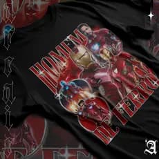 Camiseta Premium Marvel Comics IronMan Homem De Ferro Super Herói Avengers Vingadores 100% Algodão