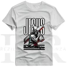 Camisa Religiosa Cristã masculina feminina Jesus 100% Algodão Premium Costura ombro a ombro Verao