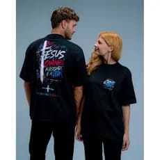 Camiseta Oversized Cristã “João 14:6” O Único Caminho Streetwear Exclusiva