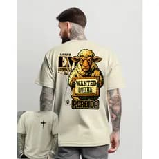 Tshirt Camisa Camiseta Casual Unissex Estilo Religioso Jesus Cristã 100% Algodão Ovelha Perdida