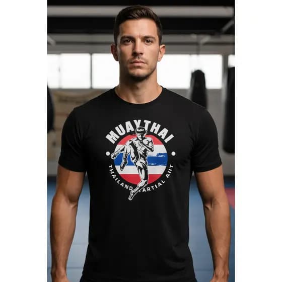 Camisa Camiseta Masculina Treino Luta Muay Thai Competidor Luta Mma Treino Academia Box
