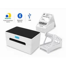kit>Impressora Térmica + suporte +Etiquetas>Bluetooth USB 100x150 Compatível Shopee Mercado Livre