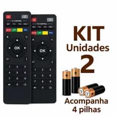 Controles Remotos Para TV Box Inteligente Completo com Pilhas Inclusas