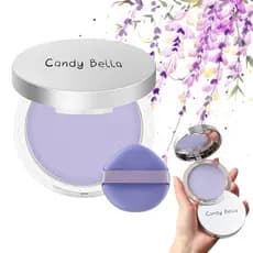 Pó Compacto Matte, Pó Fixador Jelly com Mini Esponja, Pó Compacto Facial Sem Resíduos de Óleo para Controle de Oleosidad