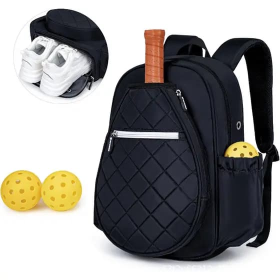 Saco de bola de picles com armazém de sapatos e bolso impermeável acolchoado mochila de bola de picles unissex saco de a