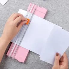 Cortadores De Fotos De Papel De Precisão Durável , Guilhotina De Scrapbook Com Régua Extraível Para