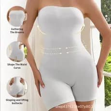 Calcinhas sem costura de cintura alta estilo europeu-americano para levantamento abdominal e de quadril, corset pós-part