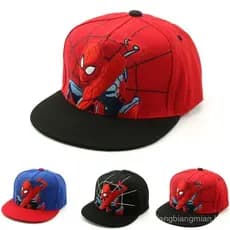 Novo boné de beisebol infantil estilo europeu e americano, com desenho do Homem-Aranha, boné unissex de aba reta estilo