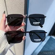 Novos óculos de sol polarizados para dirigir, óculos de sol masculinos de armação estreita, modelo 2026, proteção UV, óc