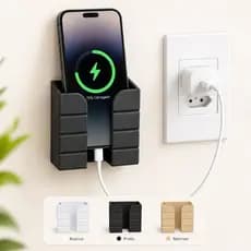 Suporte de Celular Recarregamento Parede Multiuso Apoio Smartphone Carregador Controle Remoto Adesivo Parafuso