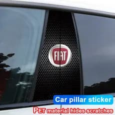 Fiat Adesivos De Carro B-Pilar Capa Auto Centro Coluna Arranhões Acessórios De Decoração Para Abarth 500 Panda Doblo Sti