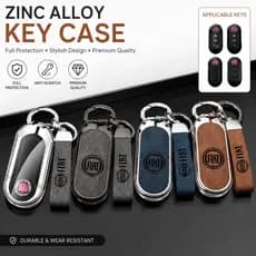 Chave Remota Inteligente Para Carro , Capa Completa , Protetor De Suporte Com Chaveiro Premium , Acessórios Fiat 500 Duc