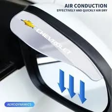 Acessórios Do Carro 3D Transparente Espelho Retrovisor Chuva Sobrancelha Viseira De Sol Decoração Para Chevrolet Cruze C