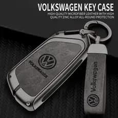 Capa Para Chave Volkswagen Em Liga De Zinco Remota De Carro Proteção Total Com Chaveiro VW Golf GTI Polo Passat Jetta Ti