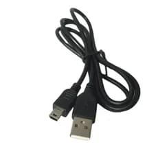 Cabo de dados USB para Mini 5p, porta em forma de T, cabo de carregamento V3, cabo de dados MP3, cabo de carregador de r