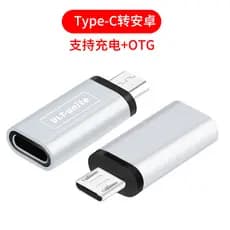Porta fêmea tipo c para Android Adaptador micro usb Universal OTG Carregador de carga rápida Conversor de Interface de c