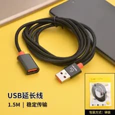 Metal trançado 6A carga rápida cabo de extensão usb cabo de dados do telefone móvel cabo de carregamento computador cabo