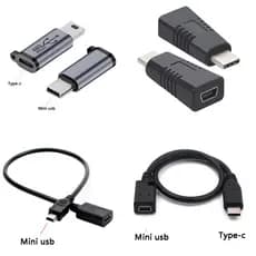 TypeC tipo-c fêmea para Mini cabo de dados usb T-Port macho conexão da câmera do telefone móvel typec extensão cabo de c