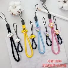 Bonito pudim cão Yugui cão cordão do telefone móvel corda de pulso cordão resistente ao choque Anti-perdido corda pingen