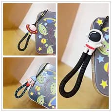 Cordão do telefone móvel influenciador astronauta chave do carro pingente astronauta corrente do telefone móvel corda cu