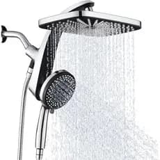 Cabeça De Chuveiro De Chuva De Alta Pressão : Atualizar Chuveiros Com Combinação De Spray Portátil Fixo E 10 Sprays , Re