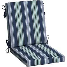 Almofada para cadeira de jantar Arden de 2 peças para terraço ao ar livre, 20x44, almofada de assento à prova de chuva,