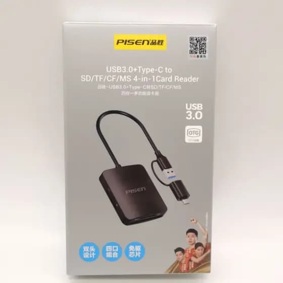 Pinsheng 3.0 leitor de cartão tudo-em-um cf cartão sd de alta velocidade Android typec telefone móvel usb computador tf