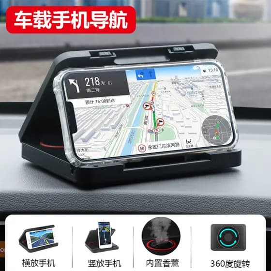 O suporte do telefone do carro do painel pode ser ajustado horizontalmente verticalmente com Console central do caminhão
