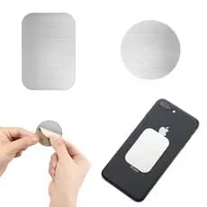 Suporte magnético para celular, adesivo magnético de aço inoxidável 3M, pasta de cola quadrada redonda, adsorção, folha