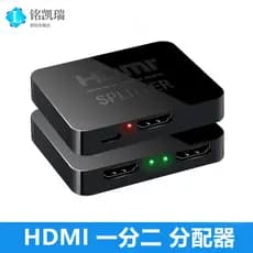 Divisor HDMI um ponto dois modo de cópia 4Kx2K 1 em 2 saídas divisor mesma tela divisor conversor