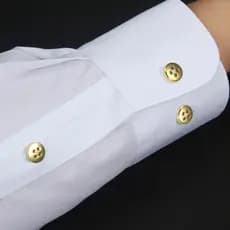 Botão de botão dourado de Metal estilo chinês lavado liga de aço inoxidável camisa dourada botão abotoaduras punhos
