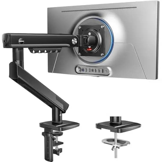 Elevador De Fluxo Huanuotm Braço De Monitor Pro Para Telas De 13 A 32 " , Suporte MechaSpring Totalmente Ajustável Com I