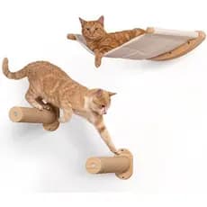 Conjunto De Rede De Parede Para Gatos 7 Ruby Road Alto Com Prateleiras Montadas Na & amp ; Móveis Degraus De Escalada Gr