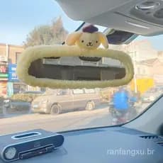 Conjunto decorativo mini para meninas, capa de volante vermelha pequena universal, pelúcia de cachorro fofa para interio