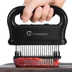 Amaciador de Carne JY COOKMENT com 48 Lâminas de Aço Inoxidável Ultra Afiadas, Ferramenta de Cozinha Ideal para Amaciar,