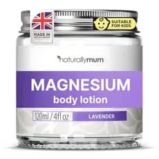 NaturallyMum - Loção Corporal de Magnésio [NATURAL & VEGANA] - Creme de Cloreto de Magnésio para Aplicação Tópica - Supo