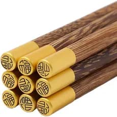 Utensílios de Cozinha: Acessórios de Cozinha. Hashis de madeira estilo chinês, sem pintura e sem cera, para uso doméstic