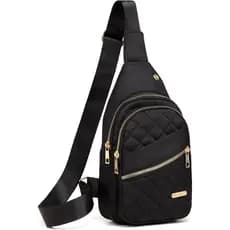Mochila Pequena AOSTIHOT para Mulheres, Bolsa de Peito, Mochila Transversal para Viagens, Esportes, Corrida e Caminhada,