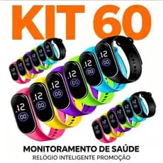 Atacado  Kit 30~60 unidades Relógio Esporte Led à prova d'agua unissex