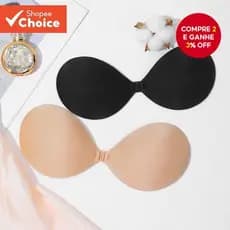 Sutiã De Silicone Reutilizável Para 4 Estações Em Preto/Pele – Sem Alças E Costas Mulheres (Copo Ad , Todos Os Climas)