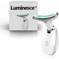 Escultor Facial LED Luminesce 7 em 1, Design em Forma de Concha, para Cuidados com o Rosto e Pescoço, Branco Bri 5QG0