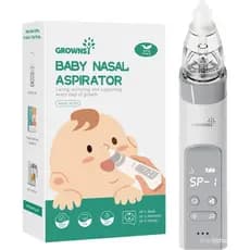 Aspirador Nasal para Recém-Nascidos Aspirador nasal profissional para crianças, equipado com 3 pontas de sucção de silic