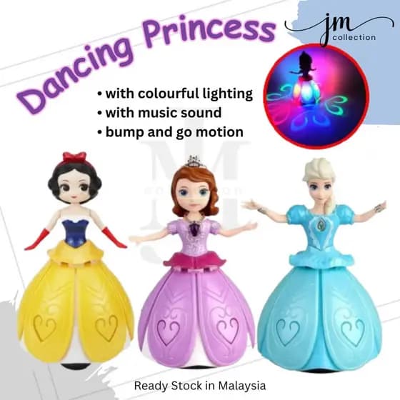 Estoque Disponível! ! ! Brinquedo de menina! Frozen 2 Elsa Anna Branca de Neve Sofia Princesa Brinquedo Dançante Robô Da