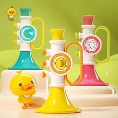 Brinquedos Infantis, Trompete Pequeno, Brinquedo de Desenho Animado, Adequado para Bebês, Trompete Fofo, Inflável, Mini
