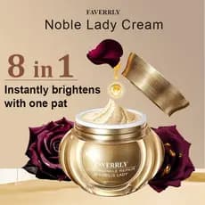 FAVERRLY Lady Cream 10g Creme Clareador de Pérolas Anti-Rugas e Proteção Solar Hidratante para a Pele 8EM1, Creme de Maq
