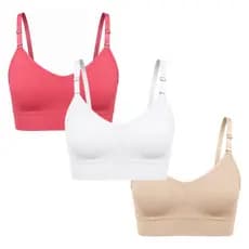 Kit 3 Tops Femininos com Alças Reguláveis Confortáveis Sem Costura Máximo Conforto